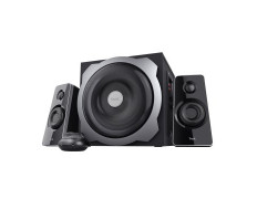 ALTAVOCES 2.1 TRUST TYTAN SUBWOOFER DE MADERA, MANDO A DISTANCIA POTENCIA SALIDA 60W RMS NEGRO*