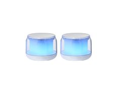 ALTAVOZ BLUETOOTH 2.0 MARS GAMING MS-AURA WHITE RGB 360º BT 5.3 15W ALIMENTACION USB + JACK 3.5mm