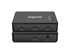Switch HDMI 4K 3x1 Control Remoto Negro - Approx APPC29V4