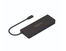 DOCKING USB-C APPROX APPC53 - Hub USB 1xHDMI 4K 3xUSB-A 3.0 Lector Tarjetas SD/MicroSD