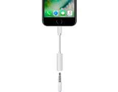 Adaptador Apple Lightning a Mini Jack 3.5mm Hembra - Blanco