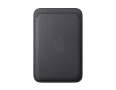 Cartera MagSafe Negro para iPhone - Modelo de trenzado fino