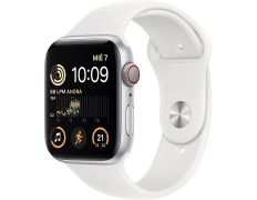 Apple Watch SE 2ª Gen GPS/Cell 44mm Aluminio Plata/Correa Blanca