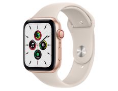 Apple Watch SE 2021 GPS/Cellular 44 mm Caja Aluminio Oro Correa Deportiva Blanco Estrella