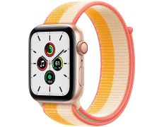 Apple Watch SE 2021 GPS/Cellular 44 mm Caja de Aluminio en Oro/Correa Loop Deportiva Maiz Blanco