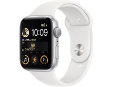 Apple Watch SE 2ª Gen GPS 44mm Aluminio Plata/Correa Deportiva Blanca