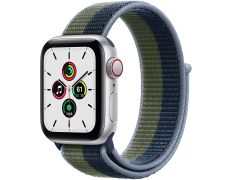 Apple Watch SE 2021 GPS/Cellular 40 mm Caja de Aluminio en Plata/Correa Loop Deportiva Azul/Verde