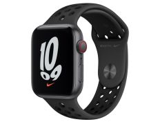 Apple Watch SE Nike 2021 GPS/Cellular 44 mm Gris Espacial/ Correa Deportiva Nike Antracita Negro