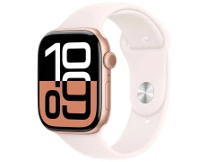 Apple Watch Series 10 GPS 46mm Aluminio Oro Rosa Correa Deportiva M/L