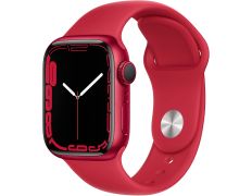 Apple Watch Series 7 GPS 41 mm Caja de Aluminio en Rojo/Correa deportiva Roja
