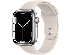 Apple Watch Series 7 GPS/Cellular 45 mm Caja de Acero Correa Deportiva Blanco Estrella