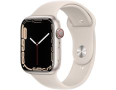 Apple Watch Series 7 GPS/Cellular 45 mm Caja de Aluminio en Blanco Estrella/Correa deportiva Blanco