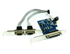 Controladora PCIe Approx 1x Paralelo + 2x Serie - Modelo APPPCIE1P2S