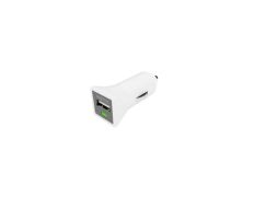 Cargador USB Coche 1A Blanco | Diseño Compacto