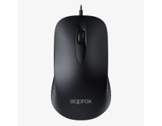 Ratón Approx APPXM100 con Cable Negro 1000 DPI 3 Botones