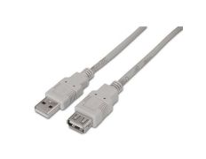Cable Alargador USB 2.0 Aisens A101-0012 1m - Alta Velocidad