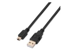 Cable USB 2.0 Aisens 1m - Conexión USB Macho a MiniUSB Macho