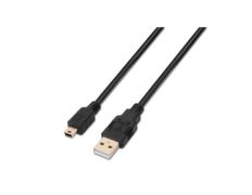 Cable USB 2.0 Aisens A101-0025 | USB Macho a USB Mini | Alta Velocidad 60Mbps | 1.8m