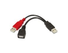 Cable USB 2.0 con Alimentación Aisens A101-0030 | Negro