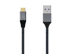 Cable USB Tipo-C 3.1 Aisens - Masculino a Masculino 27W - 1250Mbps 2m