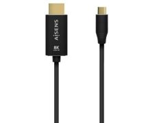 Cable Conversor USB Tipo C a HDMI 8K - 27W - 6000Mbps | Aisens 2m