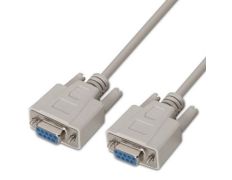 Cable Serie RS232 Aisens A112-0066/ DB9 Hembra a DB9 Hembra - 1.6Mbps 1.8m