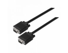 Cable SVGA Aisens A113-0070/ VGA Macho - VGA Macho/ Hasta 3W/ 10Mbps/ 5m - Negro