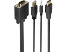 Cable Conversor Aisens A122-1013 - HDMI Macho - SVGA Macho - USB Macho - 1m