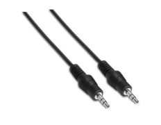 Cable Estéreo Aisens A128-0141 - Jack 3.5mm Macho a Jack 3.5mm Macho - 30cm - Potencia Hasta 0.1W