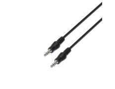 Cable Estéreo Aisens A128-0144/ Jack 3.5 Macho - Jack 3.5 Macho/ Hasta 0.1W/ 10m