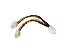 Cable Alimentación para Microprocesador Aisens A131-0166/ Molex 4+4 PIN Macho - Molex 4 PIN Hembra/ Hasta 54W
