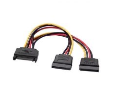 Cable de Alimentación Aisens A131-0353 SATA Macho - 2x SATA Hembra 54W 20cm