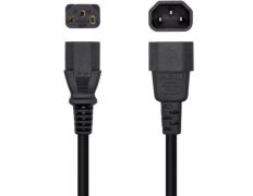 Cable Alimentación Aisens A132-0466/ C13 Hembra - C14 Macho/ Hasta 1500W/ 3m
