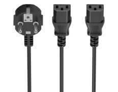 Cable de Alimentación CPU Aisens A132-0865 Macho 2x C13 Hembra 3m