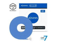 Bobina de Cable RJ45 SFTP AWG23 LSZH CPR Dca Aisens A146-0664 Cat.7/ 100m - Azul