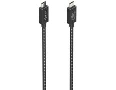 Cable USB 4.0 Tipo-C Aisens A156-0868/ USB Tipo-C Macho - USB Tipo-C Macho/ Hasta 240W/ 40Gbps/ 1.5m - Gris