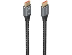 Cable DisplayPort 2.1 16K Aisens A158-0903/ DisplayPort Macho - DisplayPort Macho/ 80Gbps/ 2m - Negro