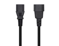 Cable Alimentación Aisens A132-0532/ IEC C13 Hembra - IEC C14 Macho/ 10m - Negro
