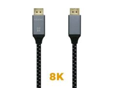 Cable DisplayPort 1.4 8K Aisens A149-0434/ DisplayPort Macho - DisplayPort Macho/ 50cm - Negro Gris