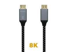 Cable DisplayPort 1.4 8K Aisens A149-0438/ DisplayPort Macho - DisplayPort Macho/ 3m - Negro Gris