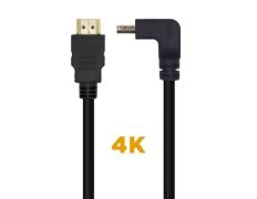 Cable HDMI 2.0 4K Aisens A120-0456/ HDMI Macho - HDMI Macho/ 1m - Negro