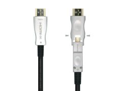 Cable HDMI 2.0 AOC 4K Desmontable Aisens A148-0511/ HDMI Macho / D Macho - HDMI Macho/ 20m - Negro