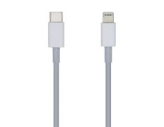 Cable USB 2.0 Tipo-C Lightning Aisens A102-0441/ Lightning Macho - USB Tipo-C Macho/ 480Mbps/ 20cm - Blanco