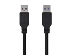 Cable USB 3.0 Aisens A105-0447/ USB Macho - USB Macho/ 5Gbps/ 2m - Negro
