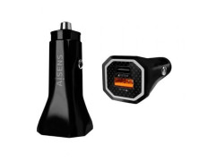 Cargador de Coche Aisens ASCH-CAR2PQC-BK/ 1xUSB-Tipo C/ 1xUSB - 38W