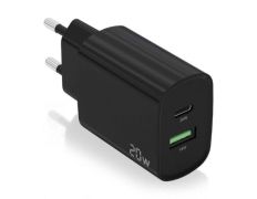 Cargador de Pared Aisens A110-0755/ 1xUSB Tipo-C/ 1xUSB - 20W