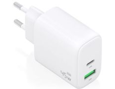 Cargador de Pared GaN Aisens A110-0971 con USB Tipo-C y USB 45W
