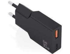 Cargador de Pared GaN Aisens A110-1005 30W 1xUSB Tipo-C 1xUSB