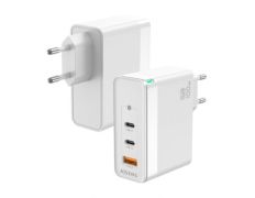 Cargador de Pared GaN Aisens ASCH-100W3P008-W/ 2xUSB Tipo-C/ 1x USB - 100W