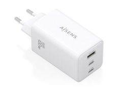 Cargador de Pared GaN Aisens ASCH-100W3P051-W/ 2xUSB Tipo-C/ 1xUSB